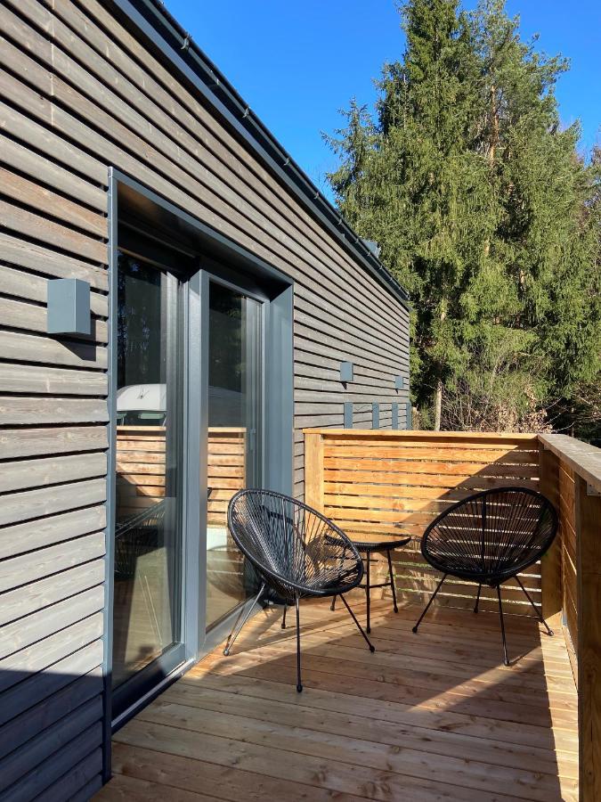 Modernes Tinyhouse Trailer Cabins Am Waldrand - Mit Seezugang Eging Dış mekan fotoğraf