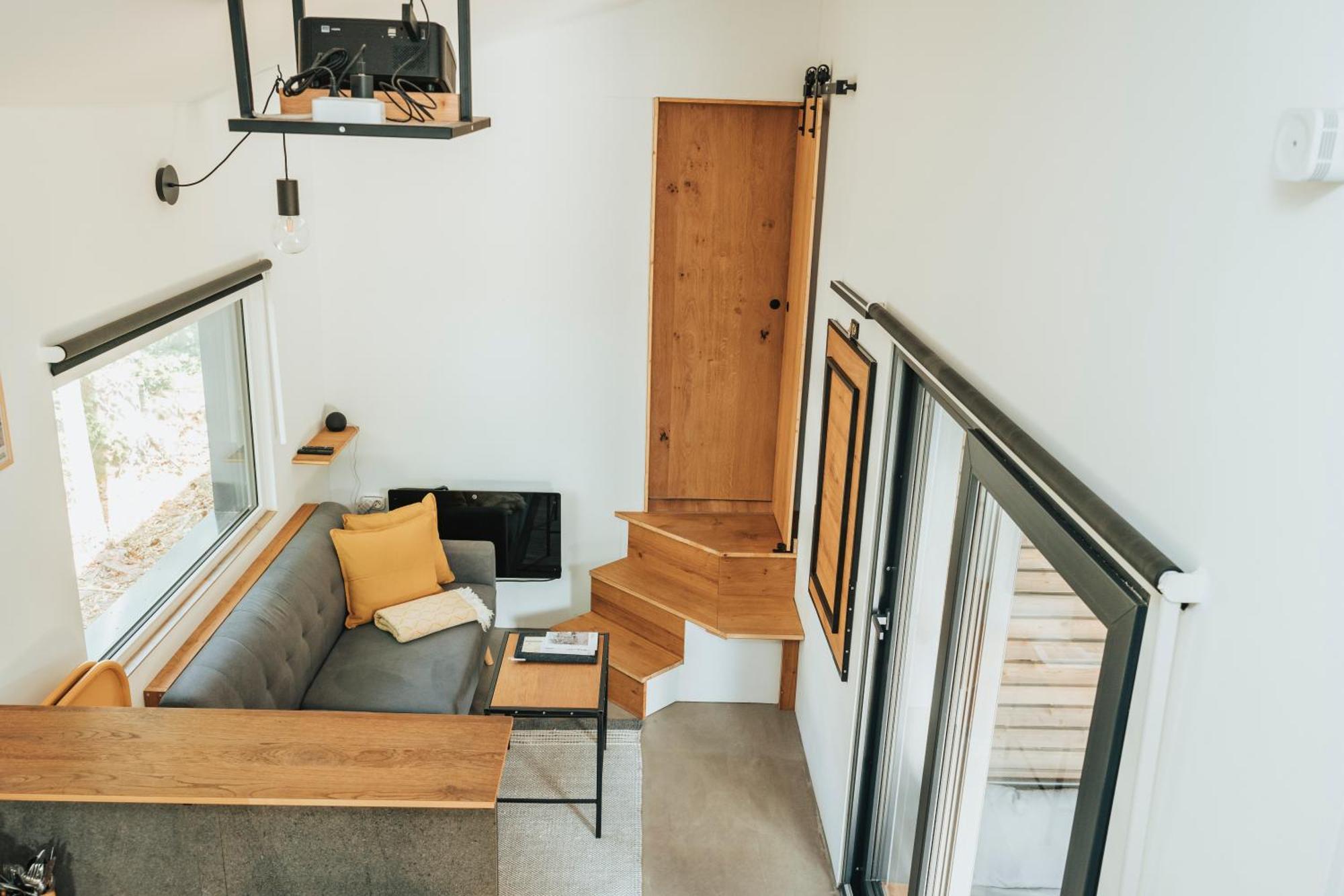 Modernes Tinyhouse Trailer Cabins Am Waldrand - Mit Seezugang Eging Dış mekan fotoğraf