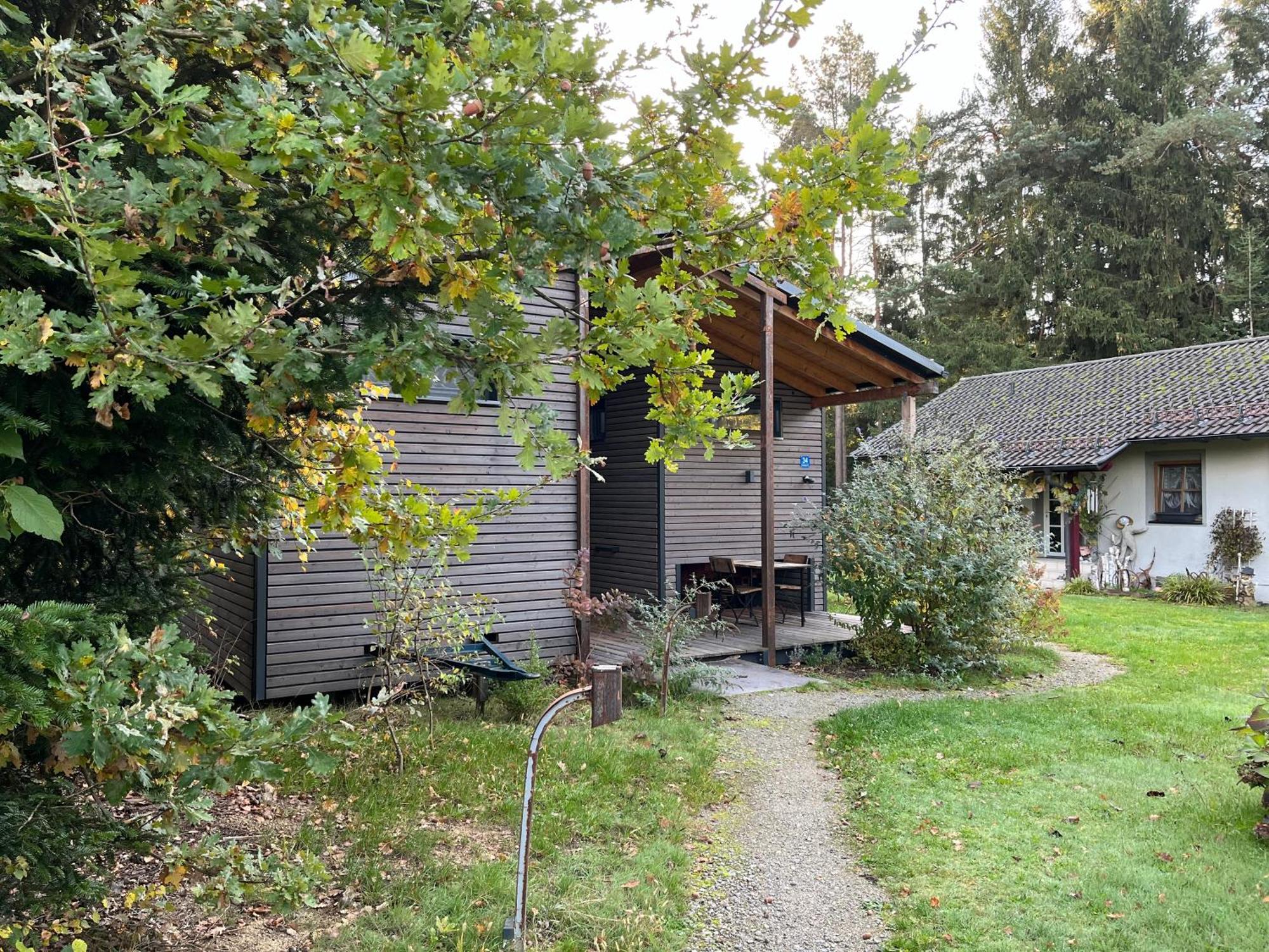 Modernes Tinyhouse Trailer Cabins Am Waldrand - Mit Seezugang Eging Dış mekan fotoğraf