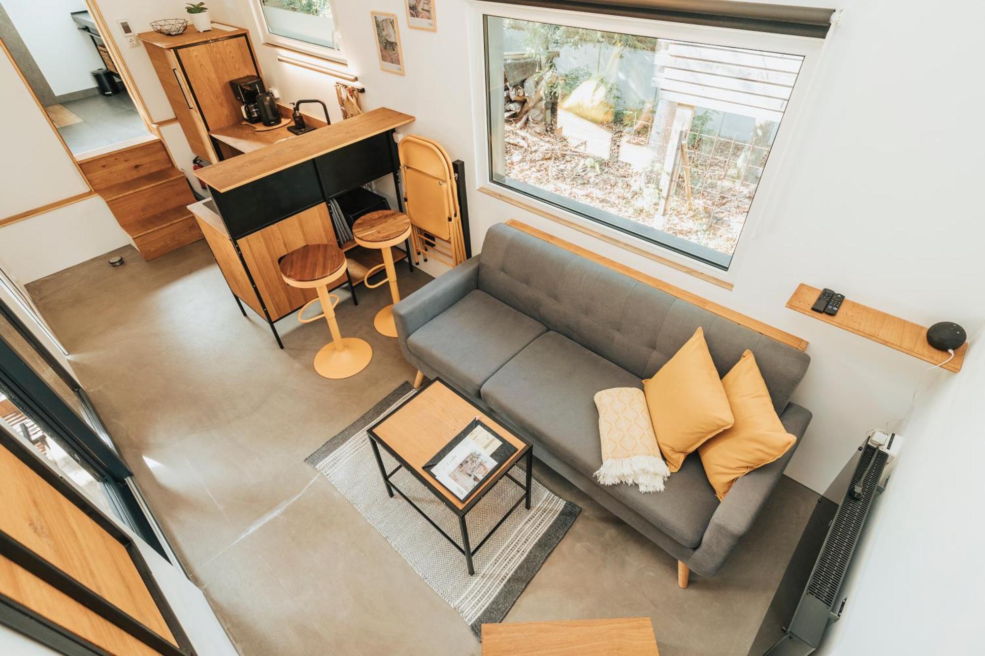 Modernes Tinyhouse Trailer Cabins Am Waldrand - Mit Seezugang Eging Dış mekan fotoğraf