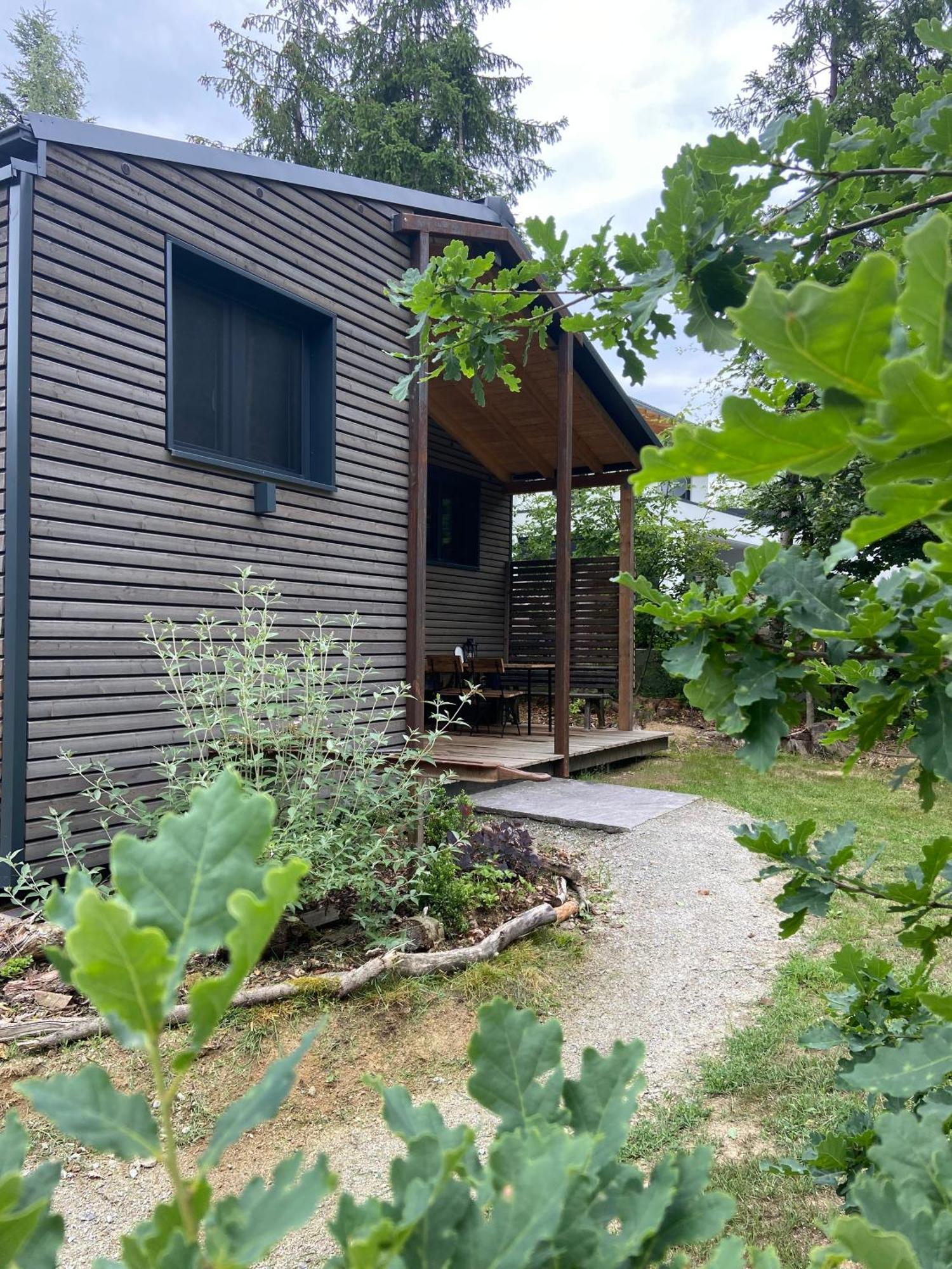 Modernes Tinyhouse Trailer Cabins Am Waldrand - Mit Seezugang Eging Dış mekan fotoğraf